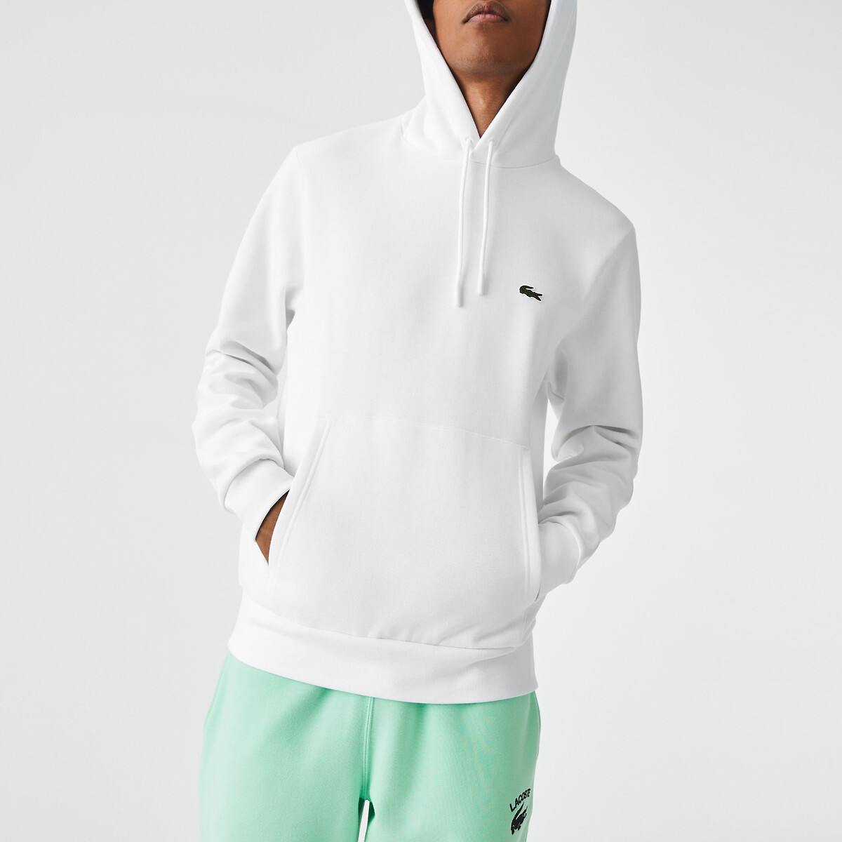 Moletom com capuz de algodão LACOSTE