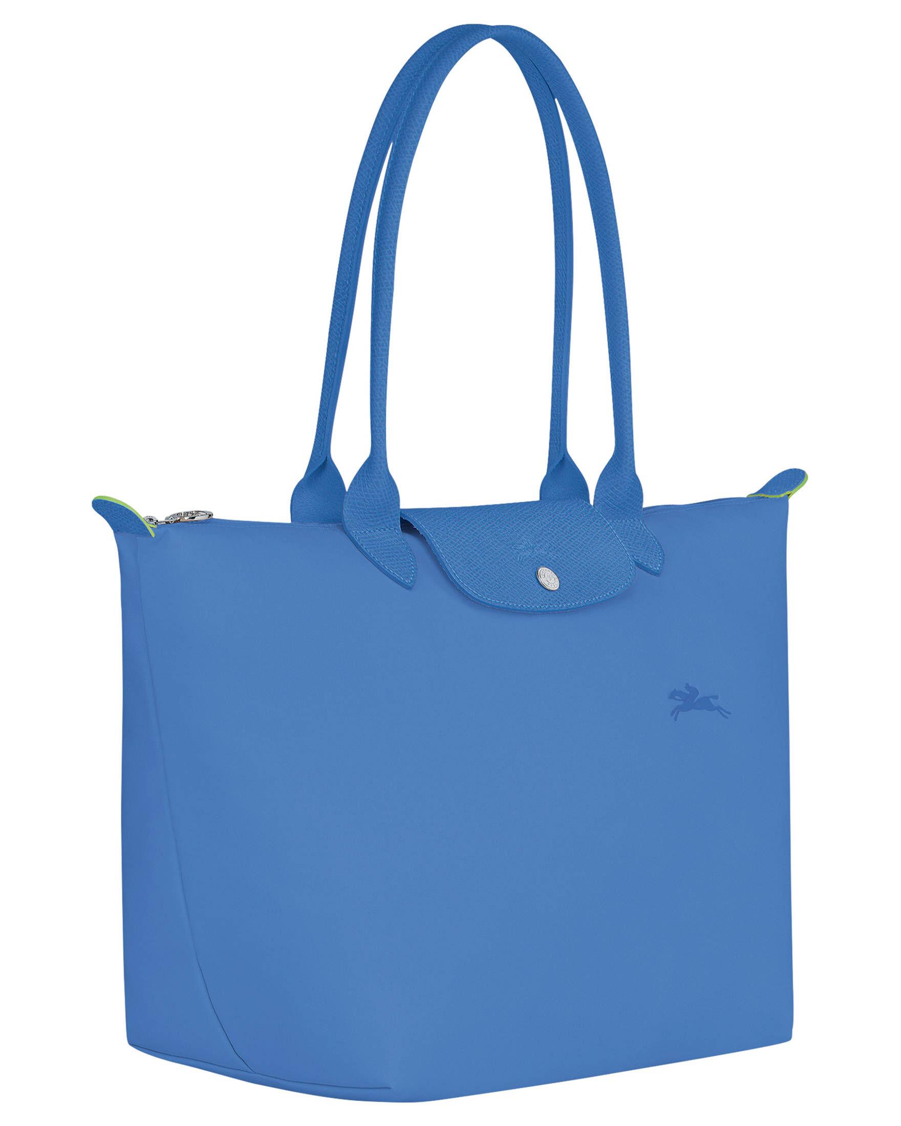 Longchamp| Damen Schultertasche LE PILAGE GREEN NYLON SHOULDER BAG L