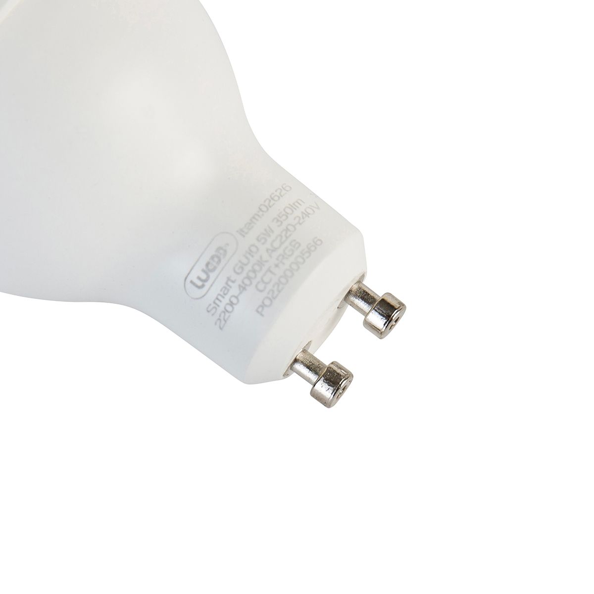 Smart GU10 RGBW LED lamp 5W 350 lm 2200-4000K