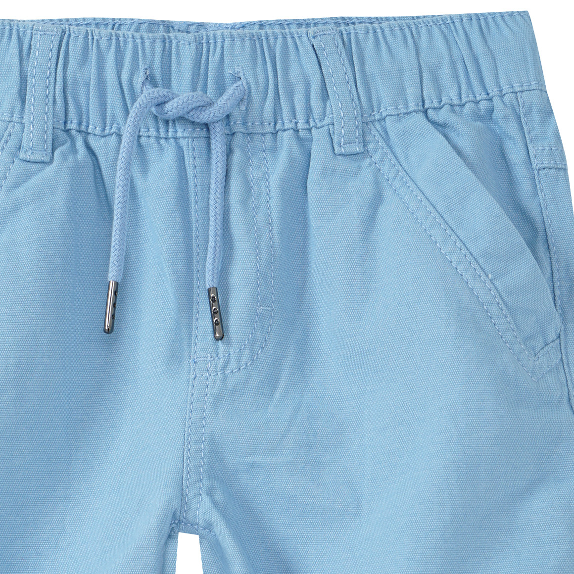 Jungen Shorts mit Tunnelzug hellblau
