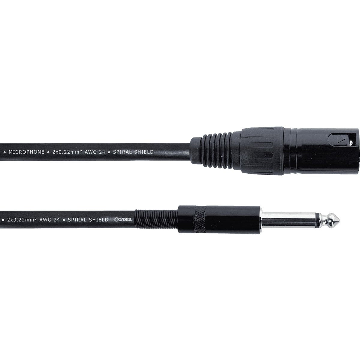 Cordial EM10MP Elements verloopkabel XLR male - 6.3mm TS jack 10m