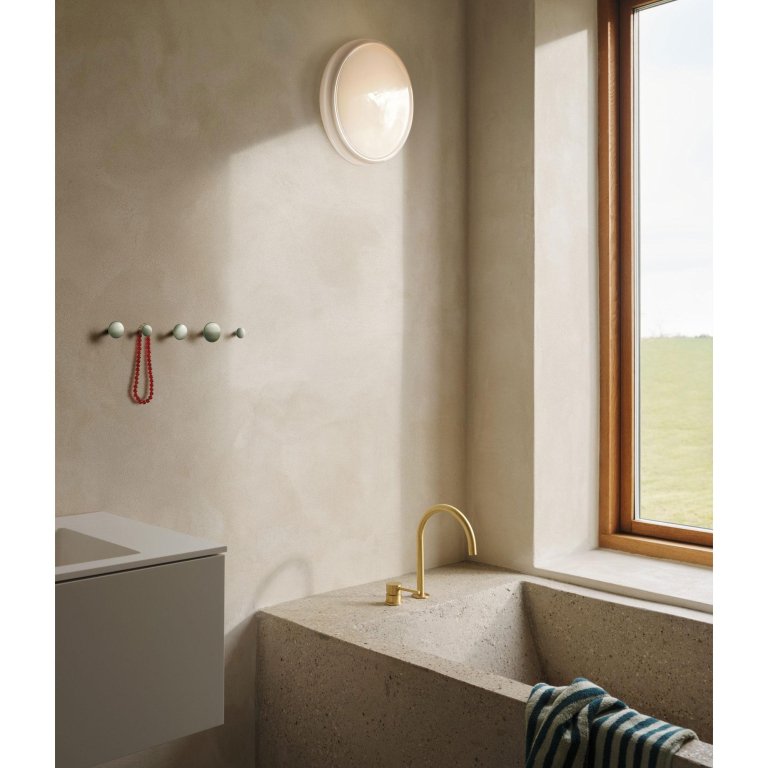 Muuto Looped wand/plafondlamp wit met snoer