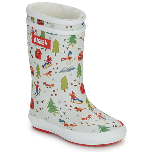 Aigle - LOLLY POP FUR PRINT - Blanc / Multicolore