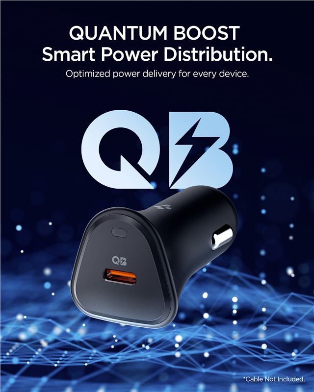 (30W) USB C Essential Auto KFZ Ladegerät Schnellladegerät für Zigarettenanzünder Power Delivery (ACP08699) - Schwarz