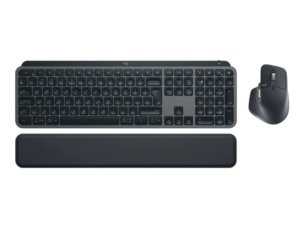 Logitech® | MX Keys S Combo  - Tastatur og mus-sæt - bagbelyst - trådløs - Bluetooth LE - QWERTY - Nordisk layout - Graphite