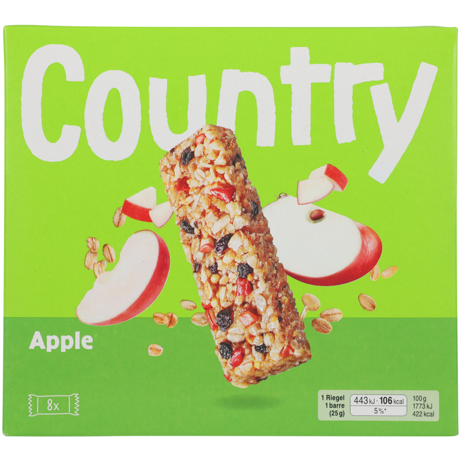 Country Riegel Apple 8x25g