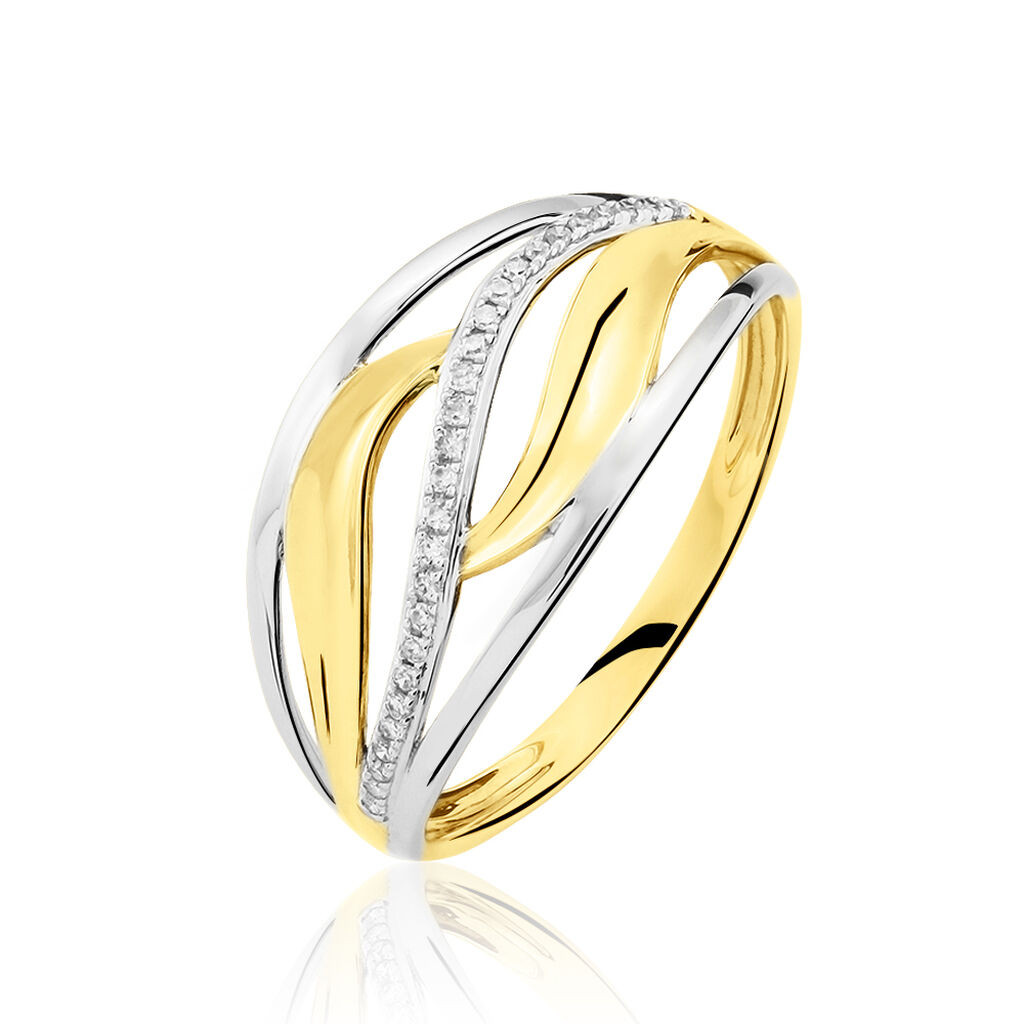 Bague Volcania Or Bicolore Diamant