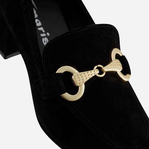 Tamaris Trotteur Pumps zwart Leer