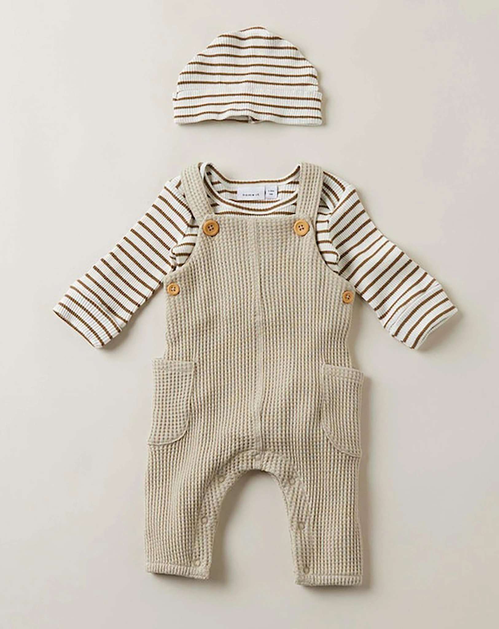 Langarmbody NBNOHELLO STRIPES in jet stream