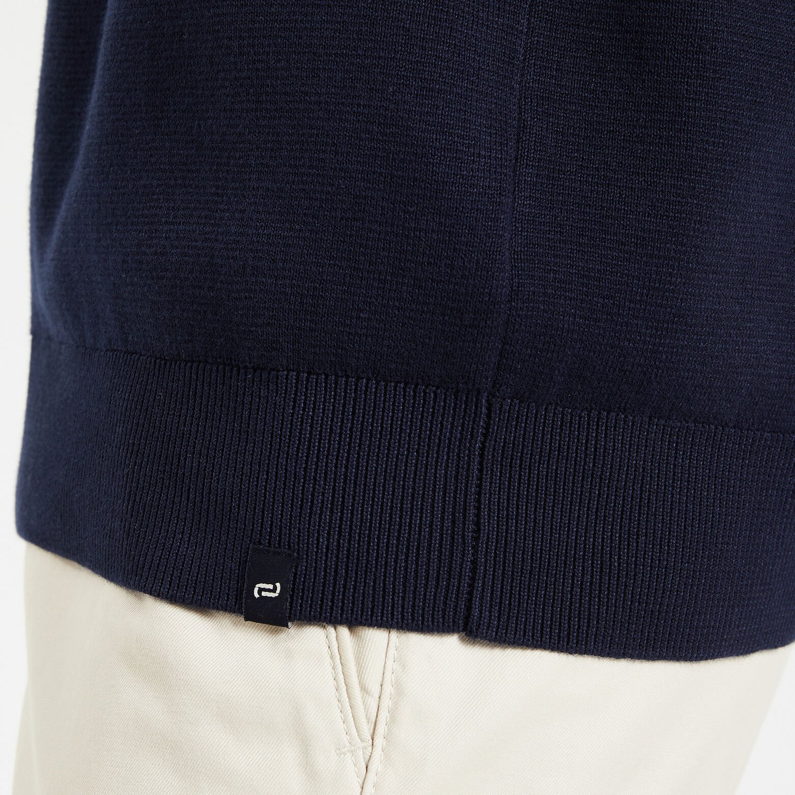 Pull uni 'le parfait by JULES' Bleu moyen