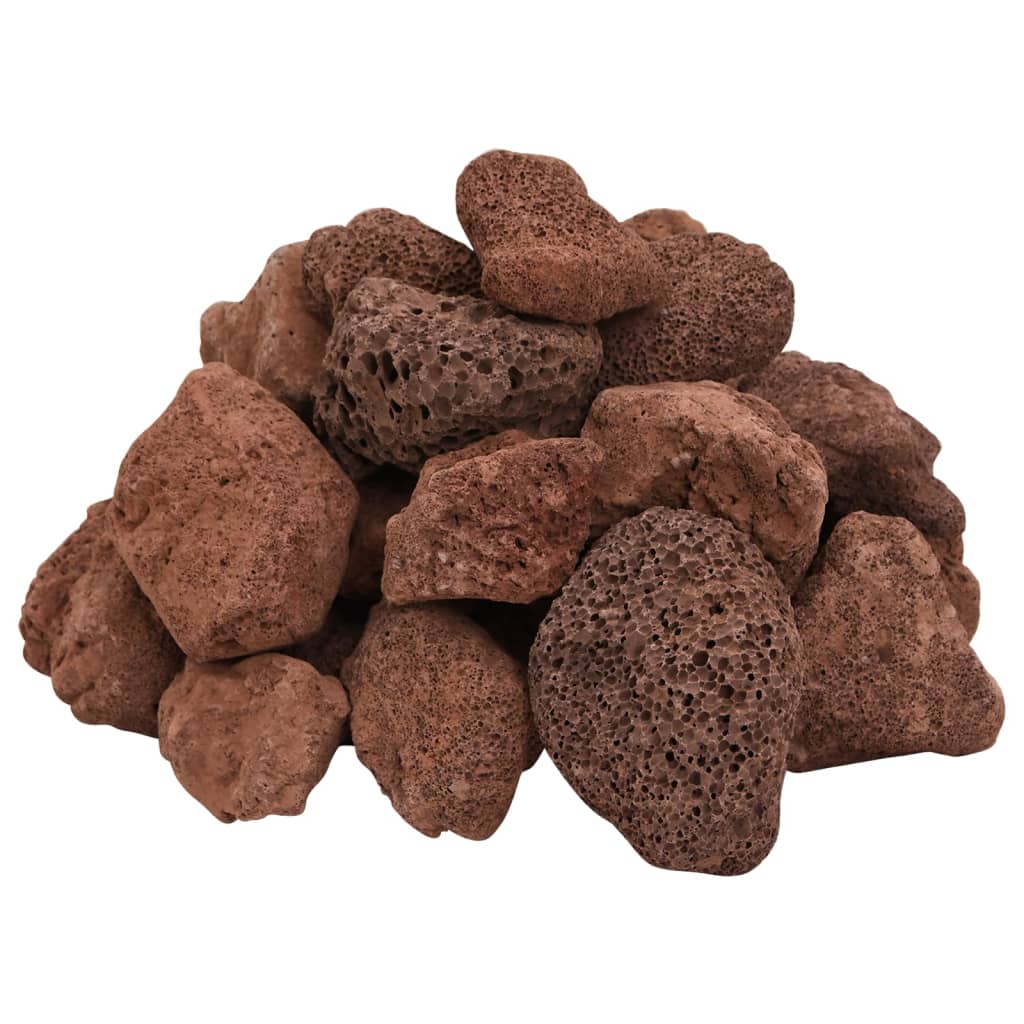 Roches volcaniques 10 kg rouge 5-8 cm