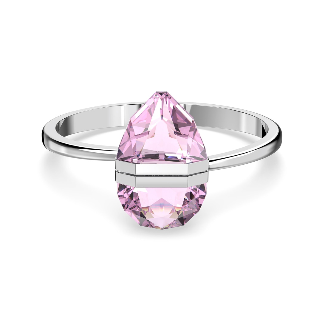 Swarovski Lucent Armreif, rosa, Edelstahl