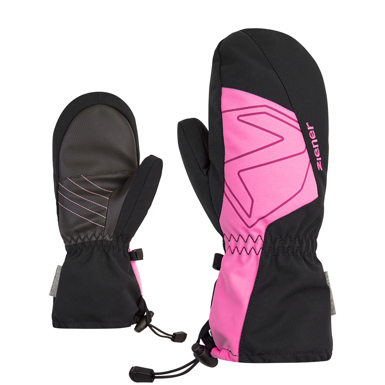 Ziener Mädchen Fäustling LAVAL black/fuchsia pink | Ziener Skibekleidung Kinder | Ziener | Z | Brands | XSPO-Fashion