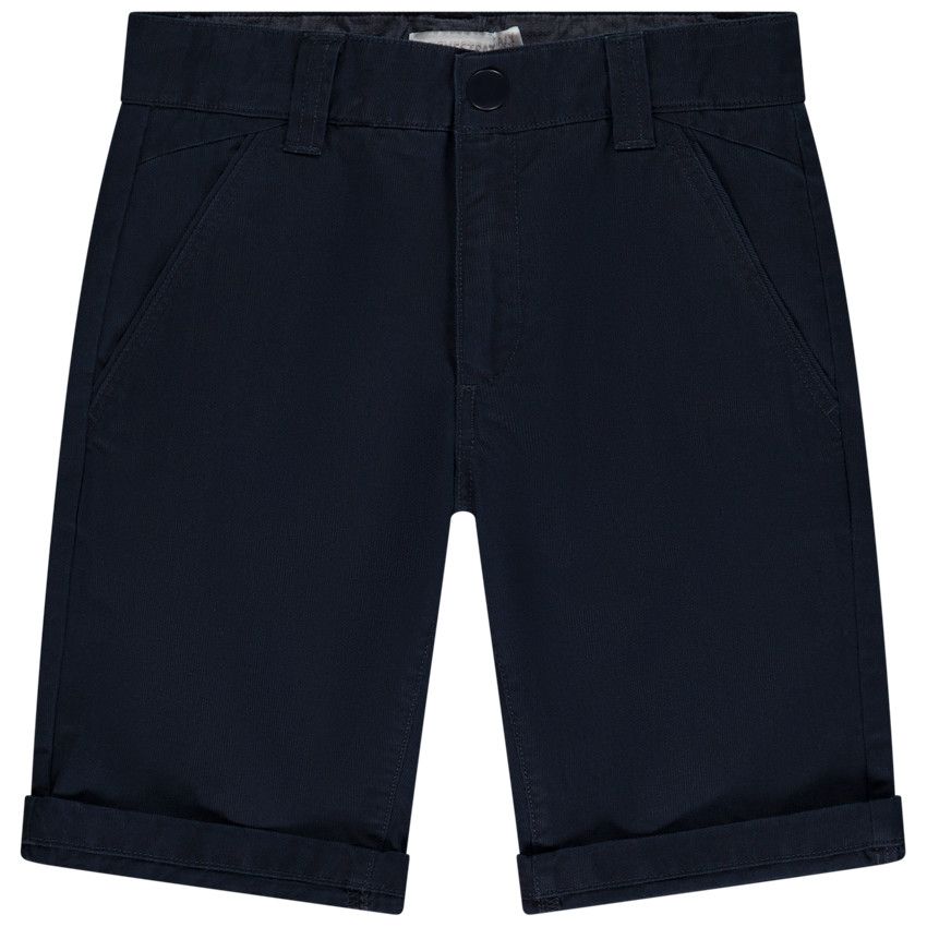 Bermuda en chambray uni pour garçon - Bleu marine