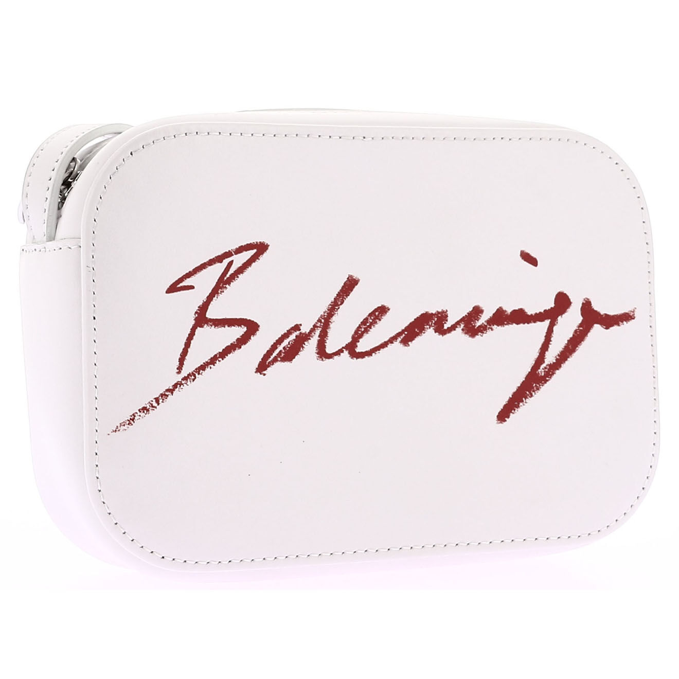 Balenciaga Sac bandoulière en Cuir Camera blanc - Parfait état - Longueur 17 cm