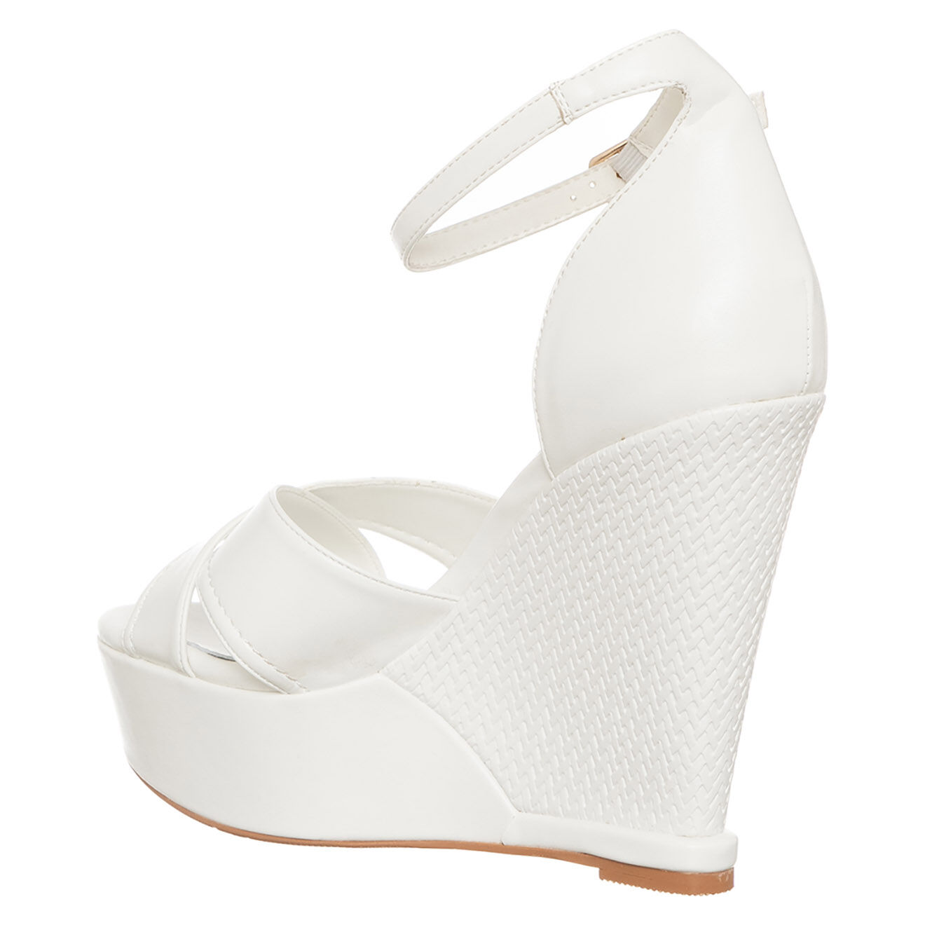 Tua By Braccialini Sandales compensées Lya blanches - Talon 12.5 cm