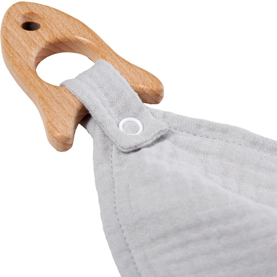 Nordic Coast Company Kuscheltuch Musselin Rakete Grau