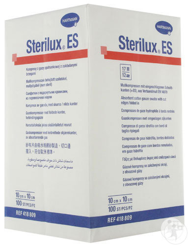 Hartmann Sterilux ES Compresse Non Stérile 12 Plis 10x10cm Pièces 100 (4188092)