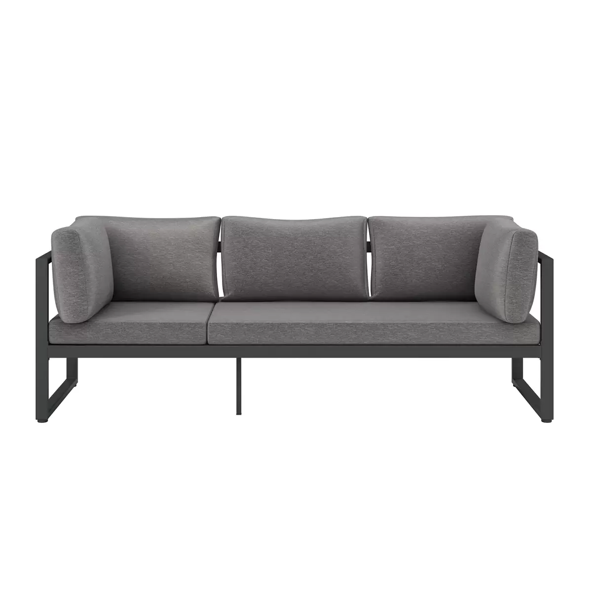 Beldano Loungegarnitur Lagos 4-teilig Anthrazit