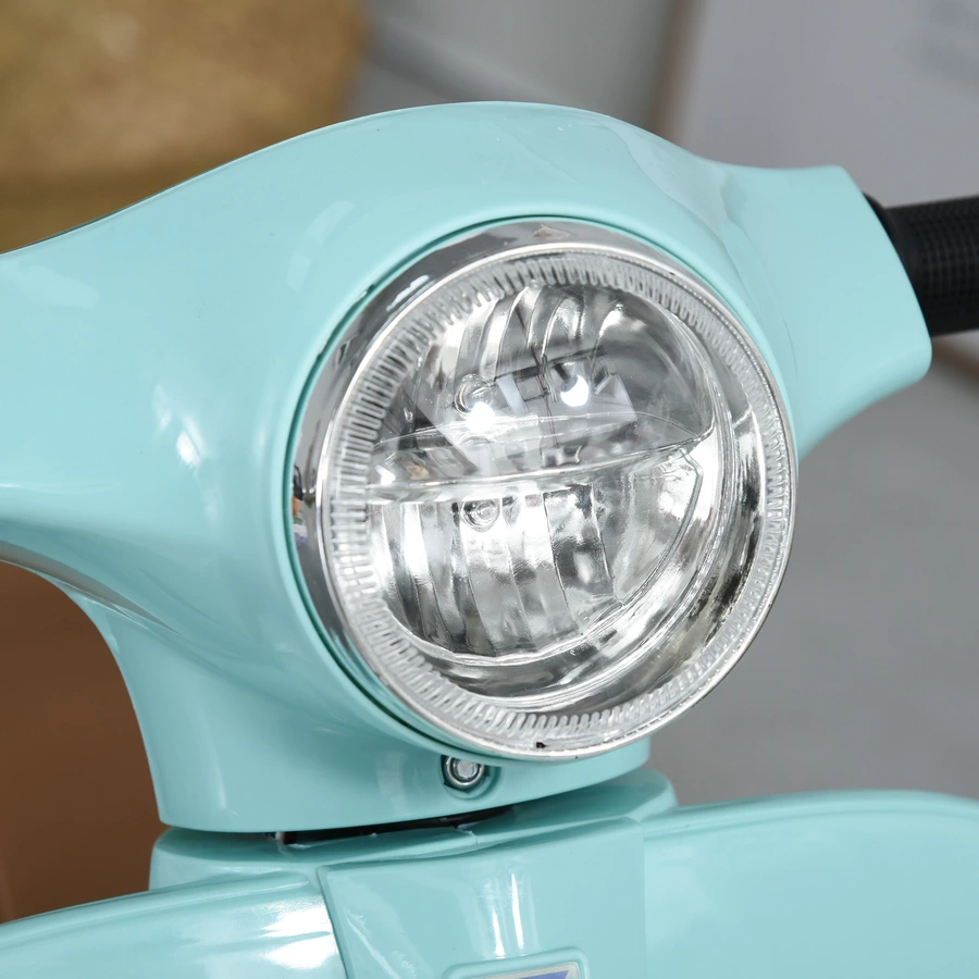 HOMCOM Elektrisches Kindermofa im Vespa Stil grün