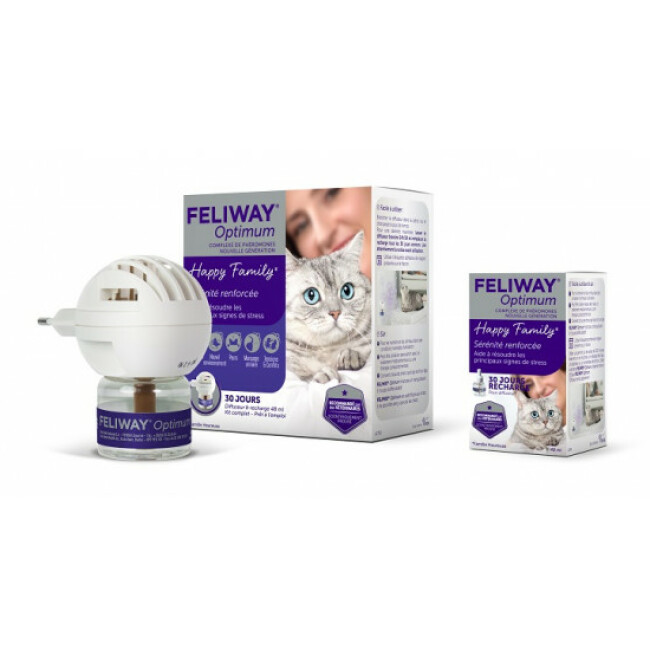 Diffuseur de phéromones FELIWAY Optimum Kit Complet pour chat