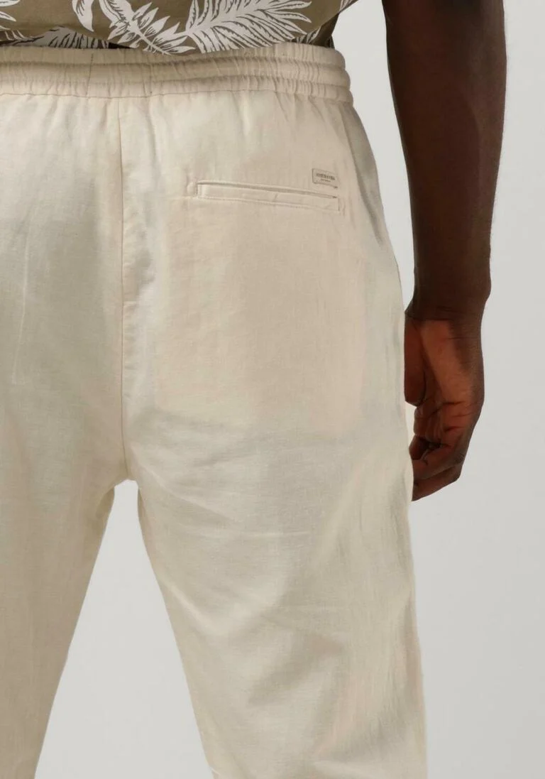 SCOTCH & SODA beige scotch & soda chino warren cotton/linen twill jogger