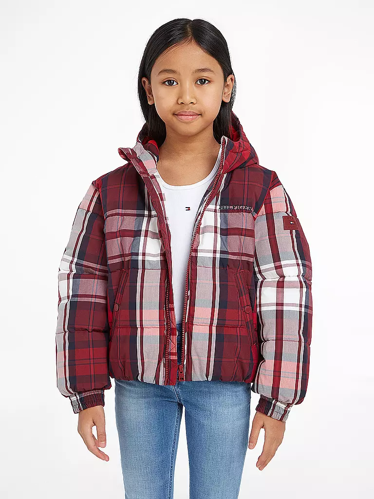 TOMMY HILFIGER Mädchen Jacke rot