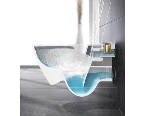 Villeroy & Boch wandcloset Subway 2.0 ViFresh diepspoeltoilet met open rand, glanzend wit, zonder toiletzitting 5614A101