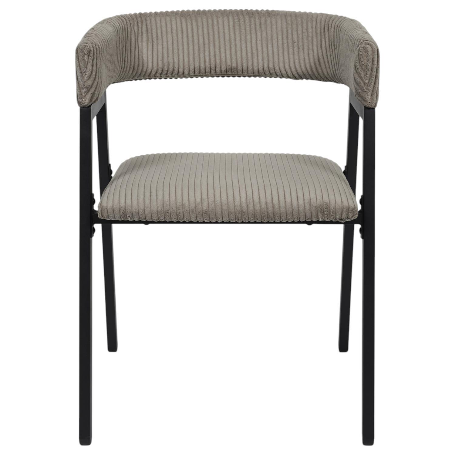 SCOTT FAUTEUIL DESIGN COTELE TAUPE