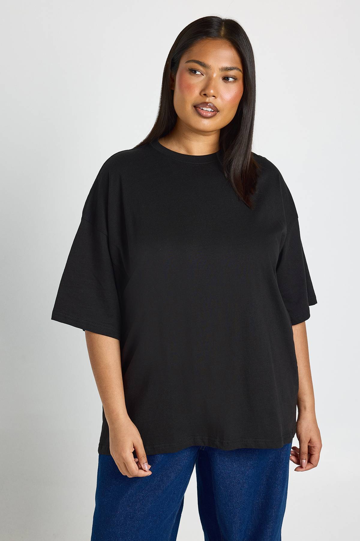 boohoo T-shirt Oversize Basique Grande Taille