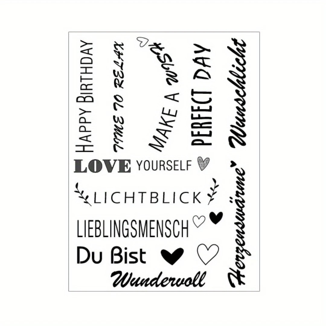 (3er Set) Wasserfeste Kerzen Aufkleber DIY Deko Tattoo Folien Sticker - Schwarz