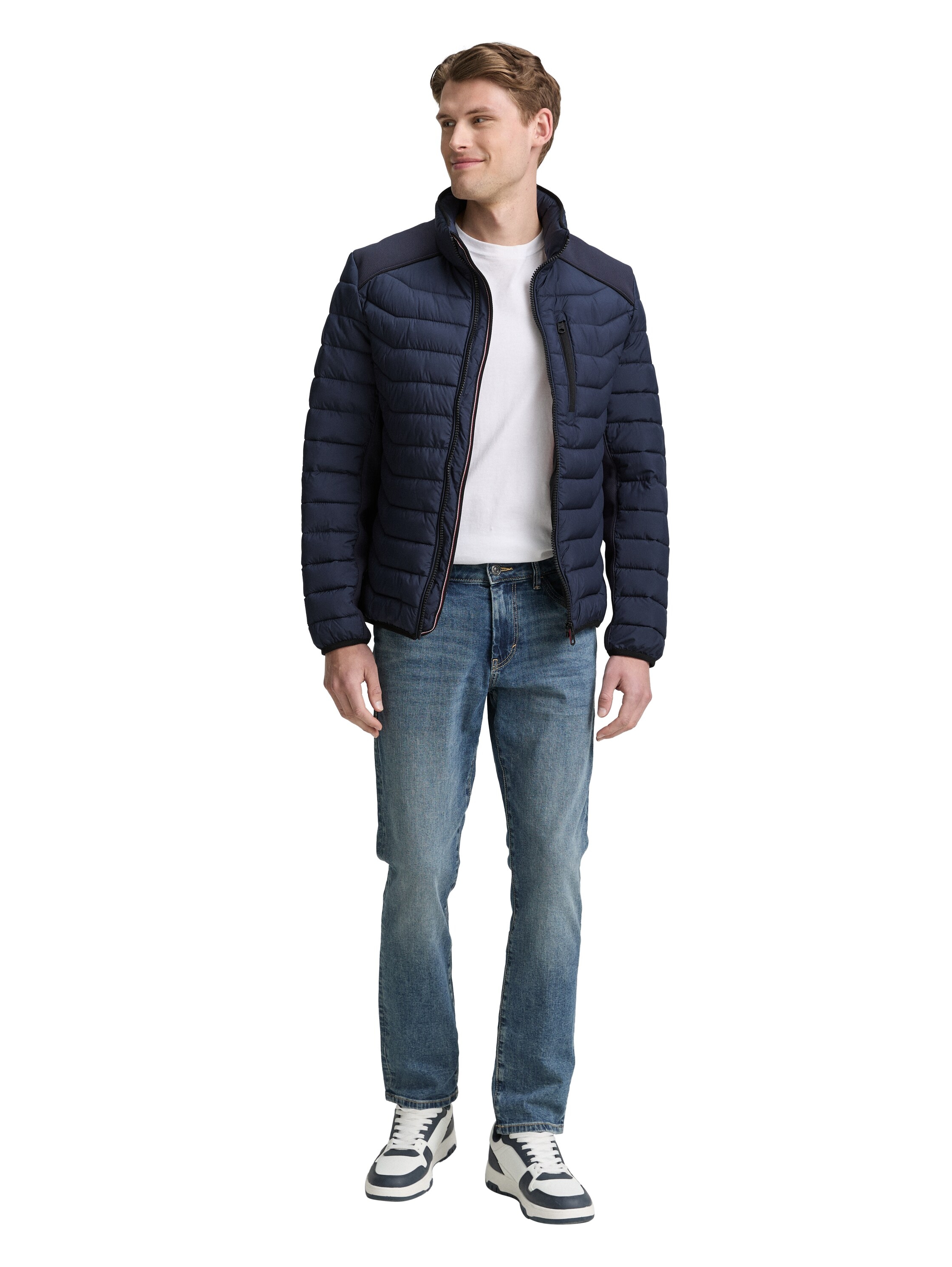 TOM TAILOR Steppjacke ohne Kapuze mit Taschen