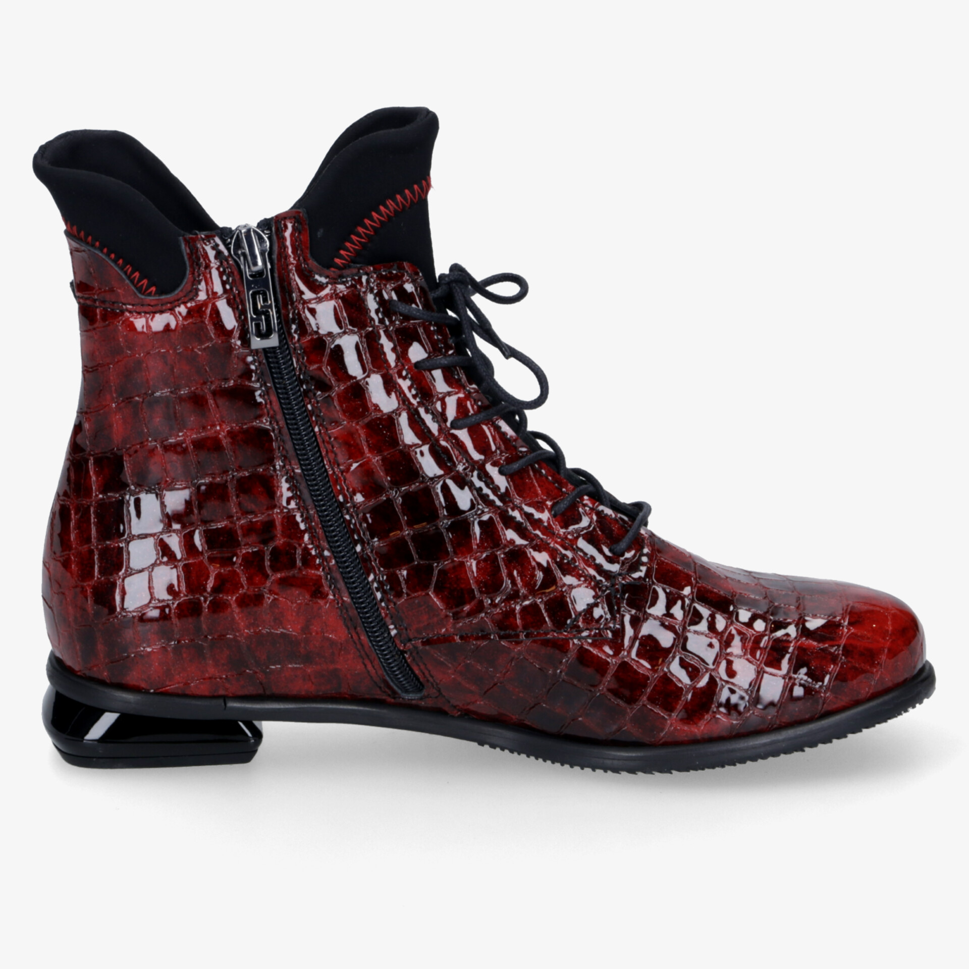 SIMEN Damen Stiefeletten rot