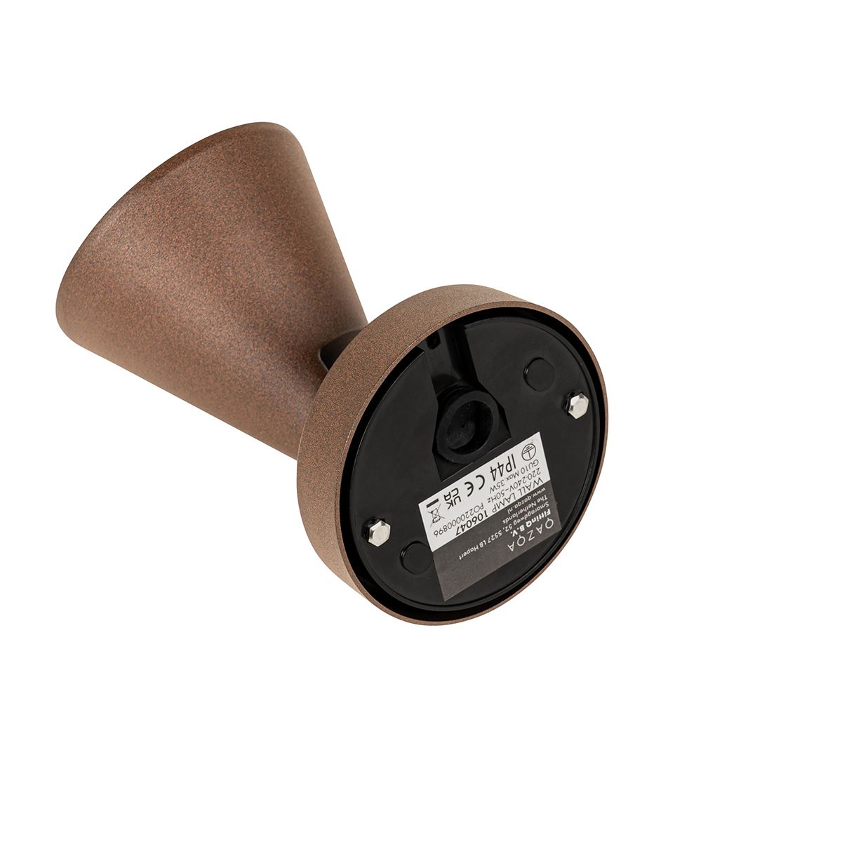 Moderne buiten wandlamp roestbruin IP44 verstelbaar - Ciara
