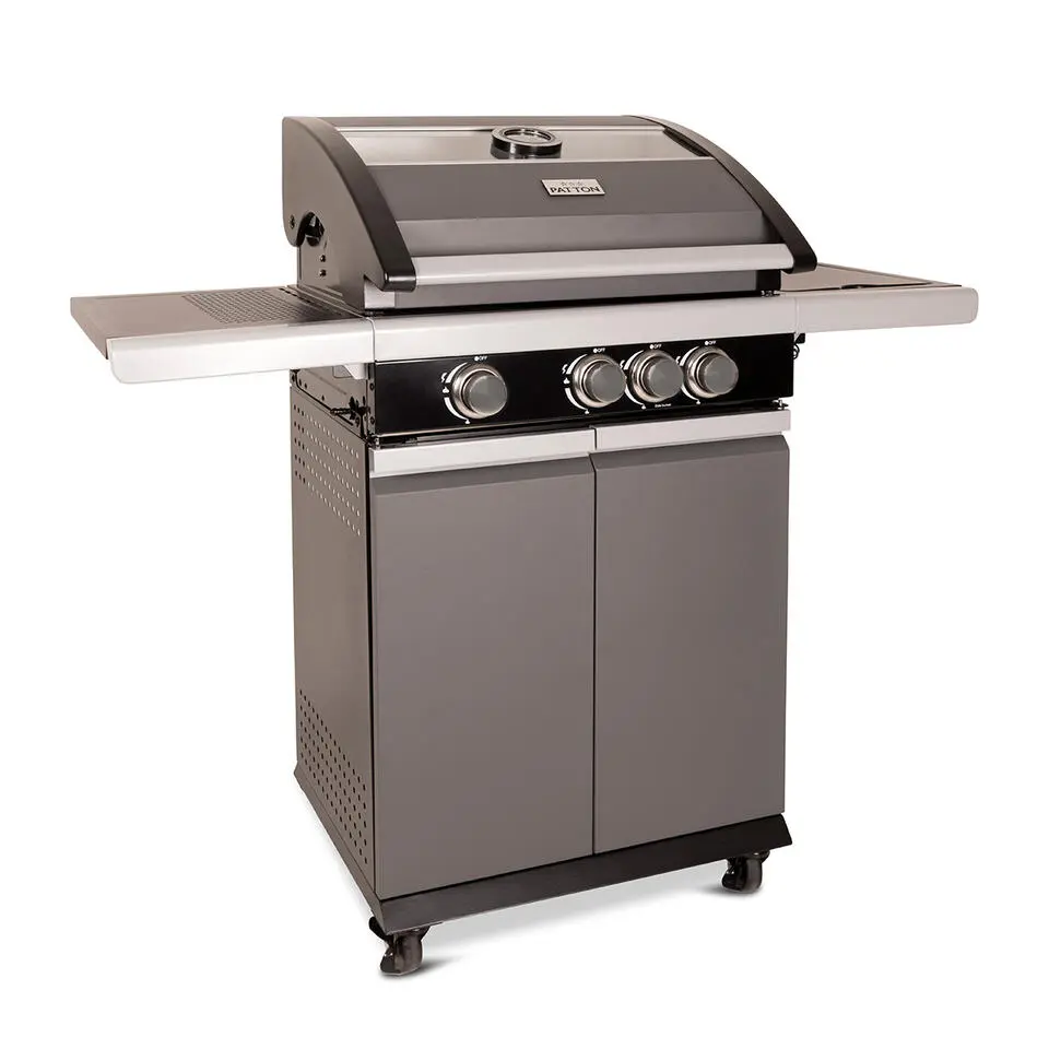Patton Patio Pro Chef gasbarbecue 3 1 frozen grey