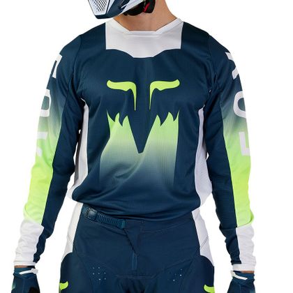 Maillot cross Fox 180 - FLORA 2024 - Bleu