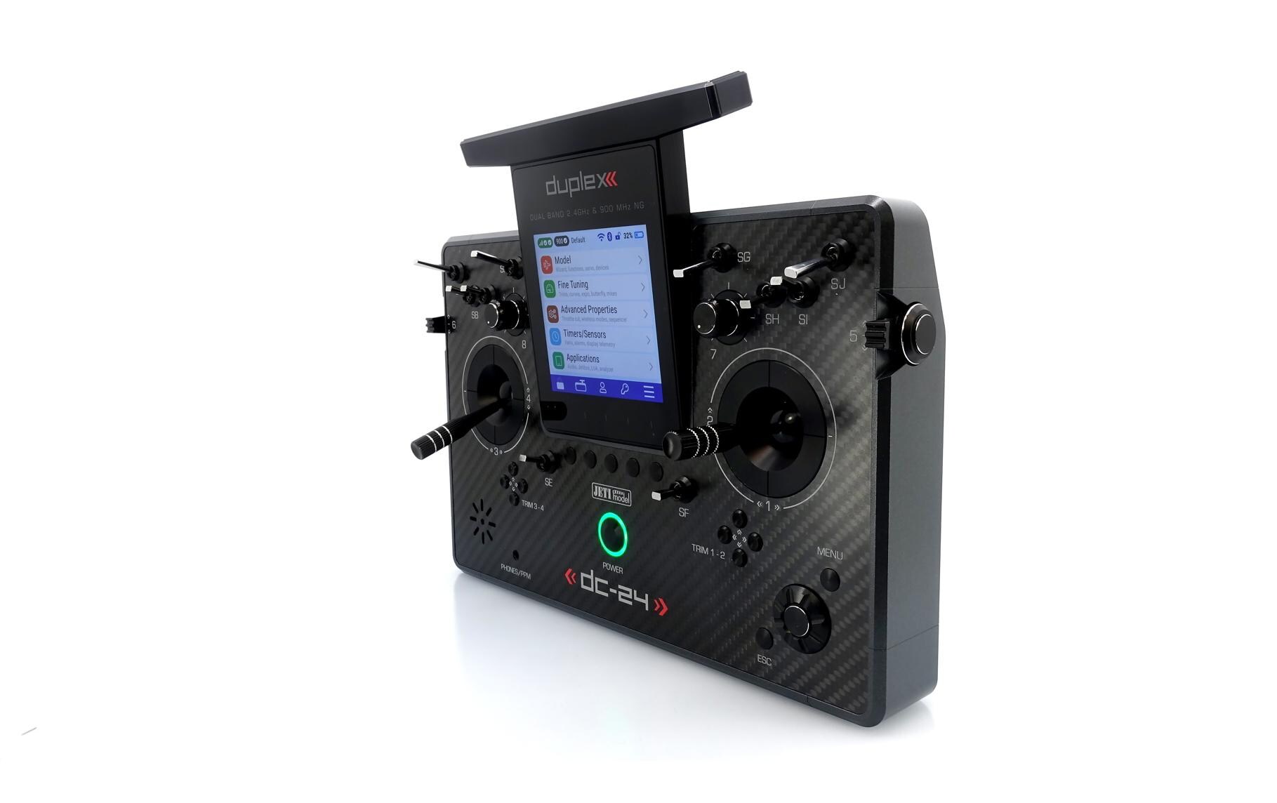 Fernsteuerung DC-24 II Carbon Line Grau<br>Professioneller 2.4 GHz Duplex Pultsender