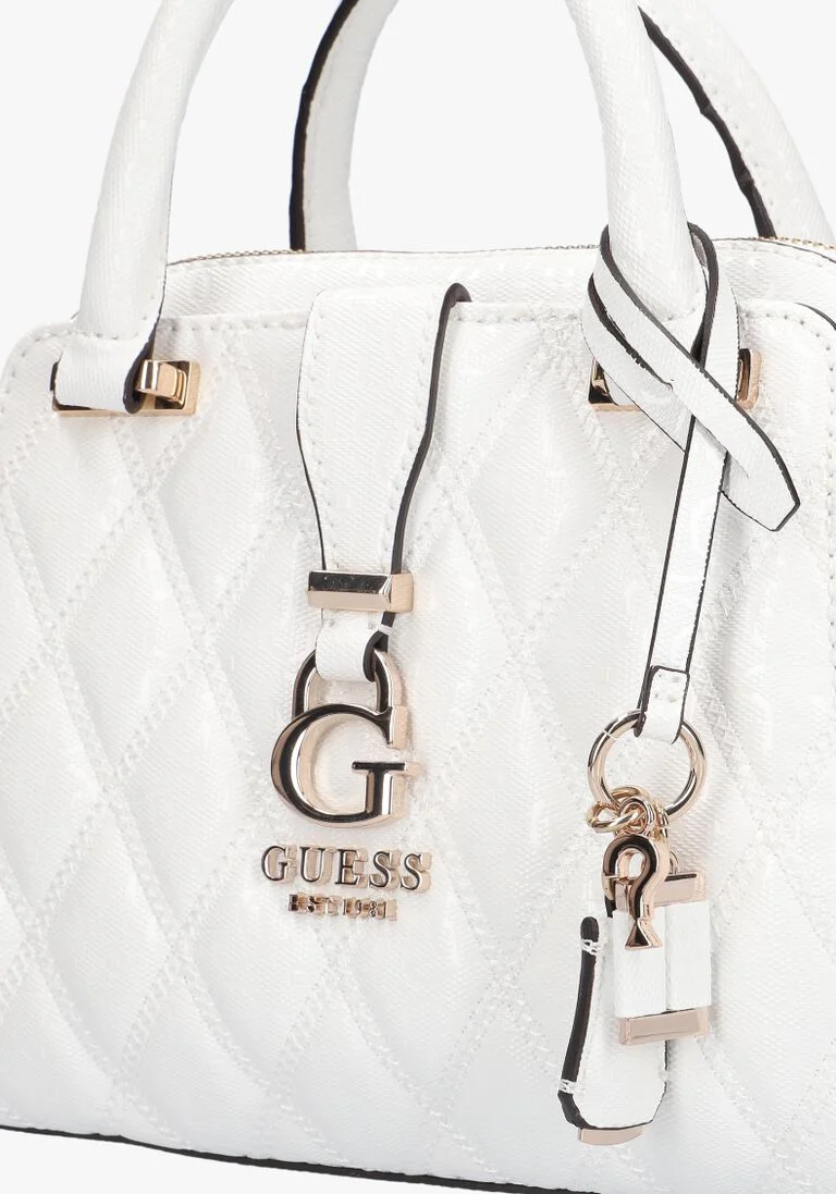 GUESS witte guess schoudertas adi small satchel