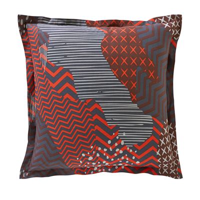 Linge de lit motif patchwork géométrique - BECQUET CRÉATION