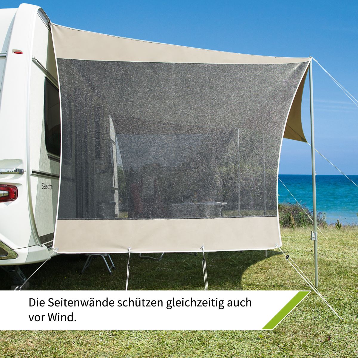 DWT Coco zonneluifel - maat 2 (410x240cm)