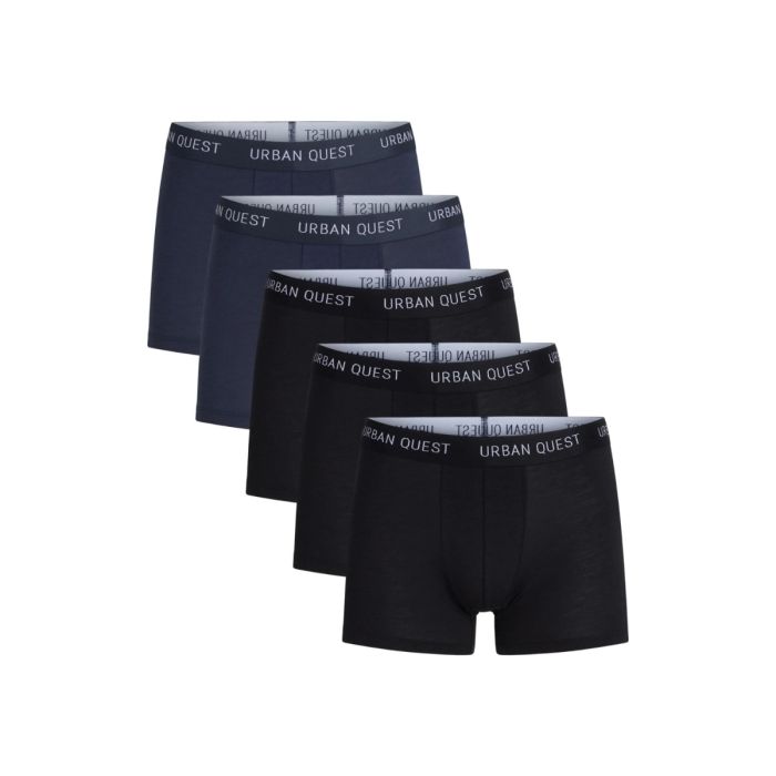 Urban Quest Herre Undertøj og basislag Bamboo Tights 5-Pack Sort