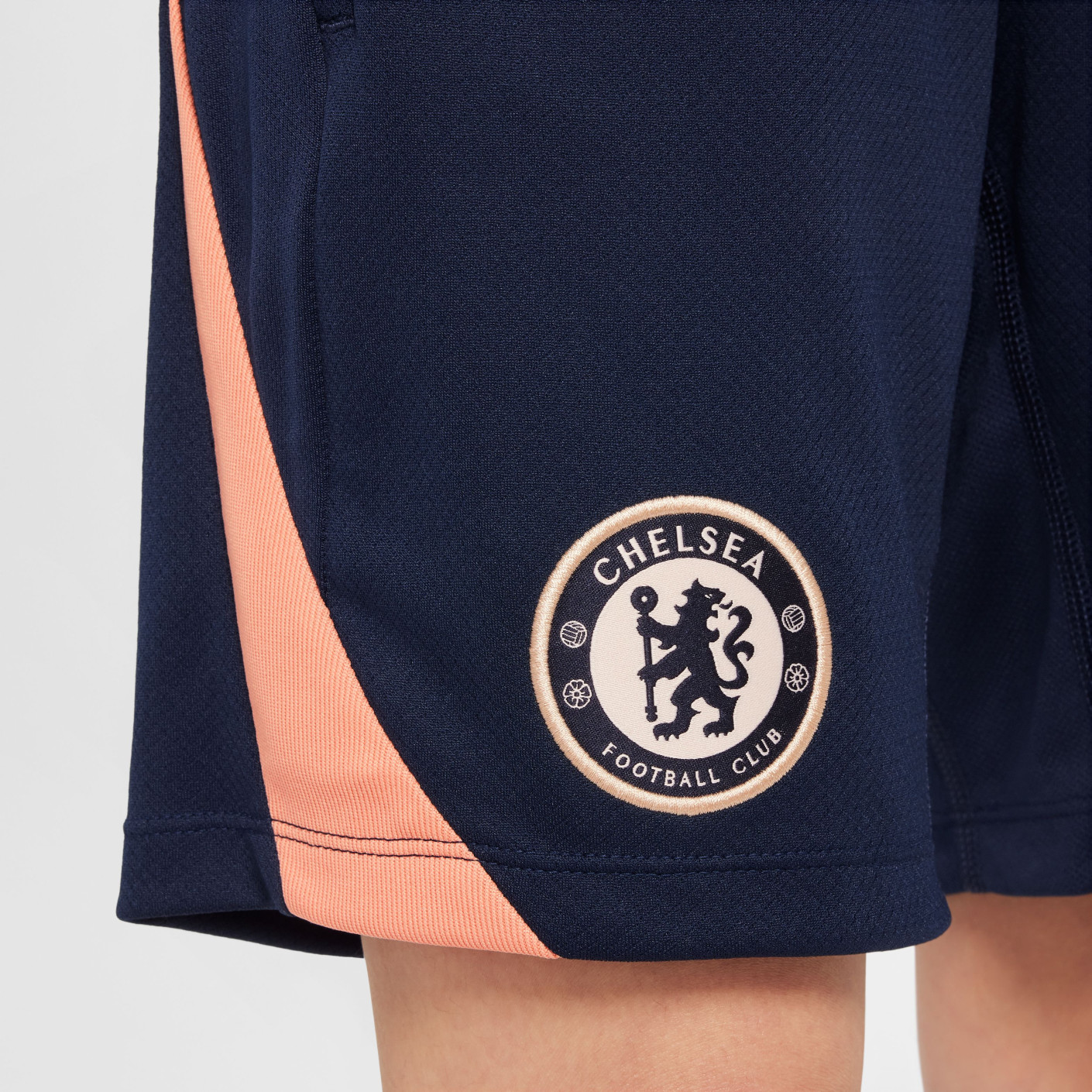 Nike Chelsea Strike Trainingsbroekje 2024-2025 Kids Donkerblauw Lichtroze Goud