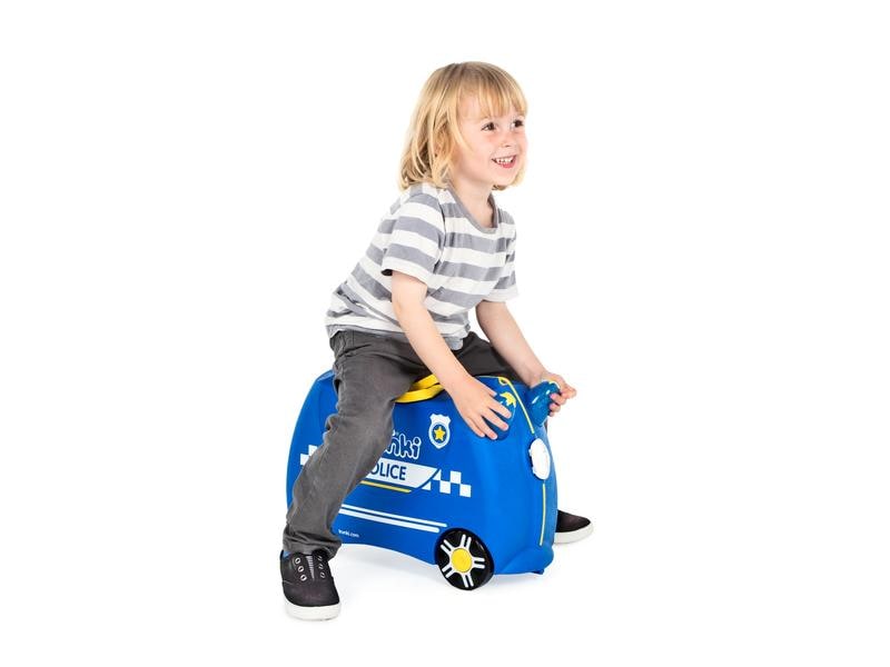 Trunki Reisetrolley Polizei Blau Reisekoffer für Kinder
