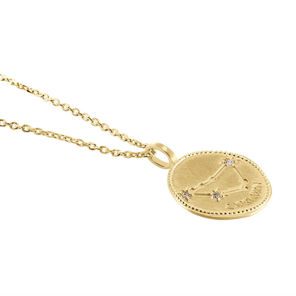 Collier Iago Plaqué Or Oxydes De Zirconium