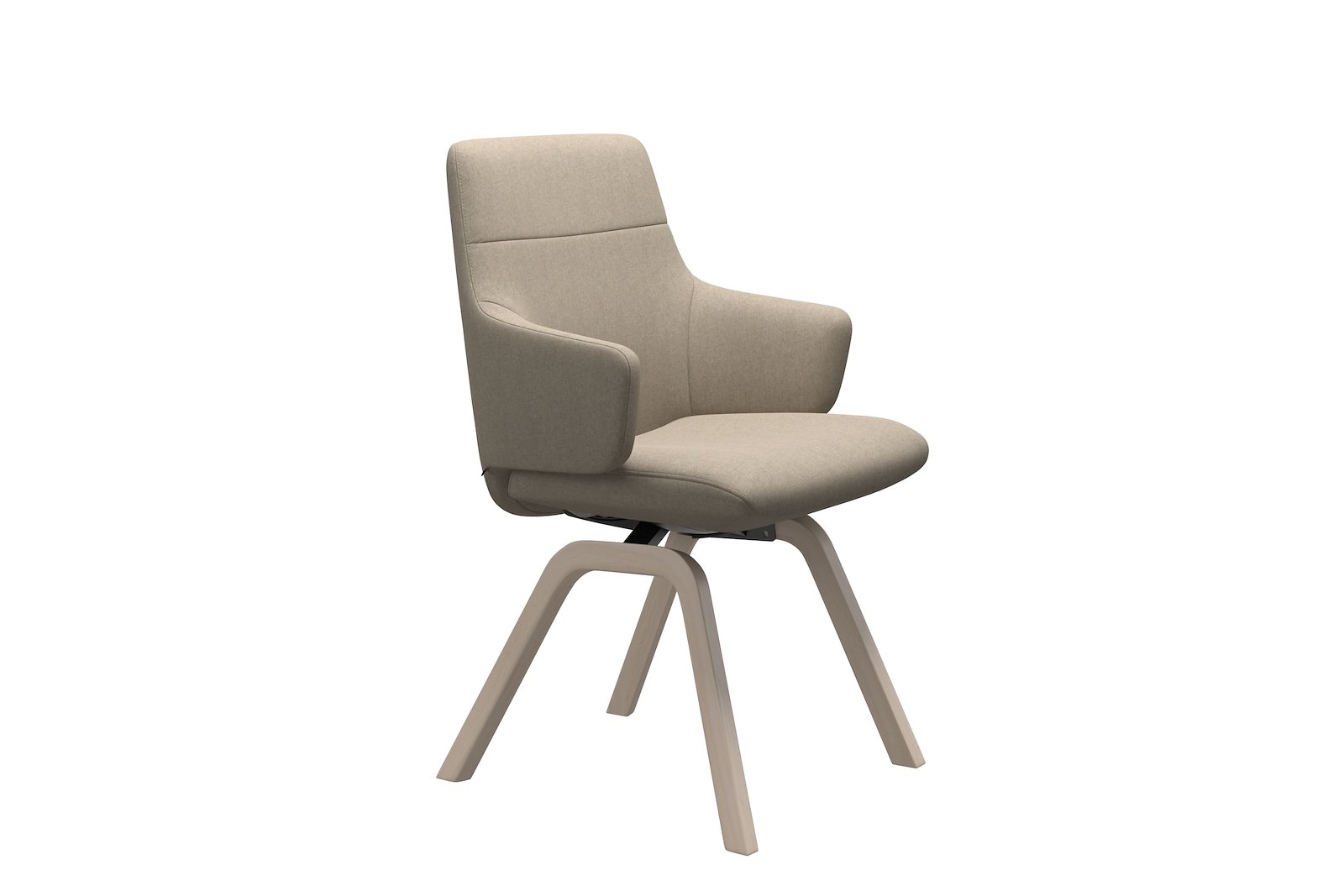 Chilli spisestol Tekstil Calido - Light Beige - Whitewash
