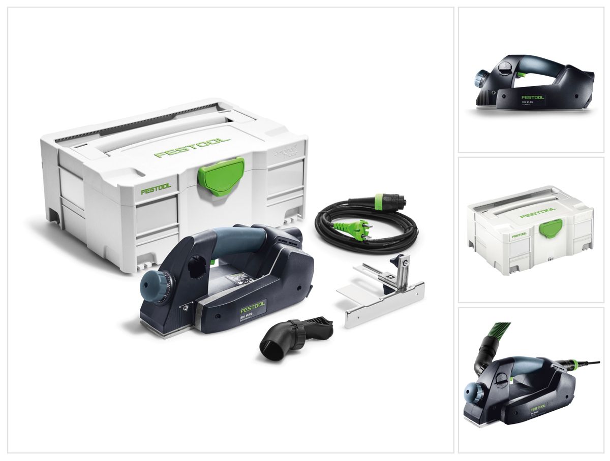 Festool EHL 65 EQ-Plus eenhandsschaafmachine 720 W 65 mm schaafbreedte + systainer ( 576601 )
