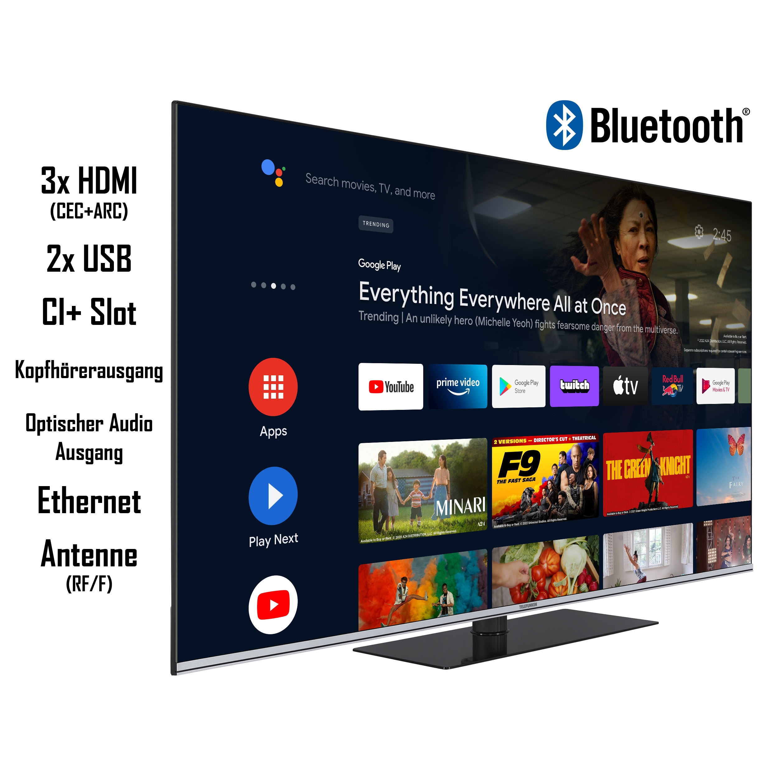 Telefunken QU65AN900M QLED TV 65