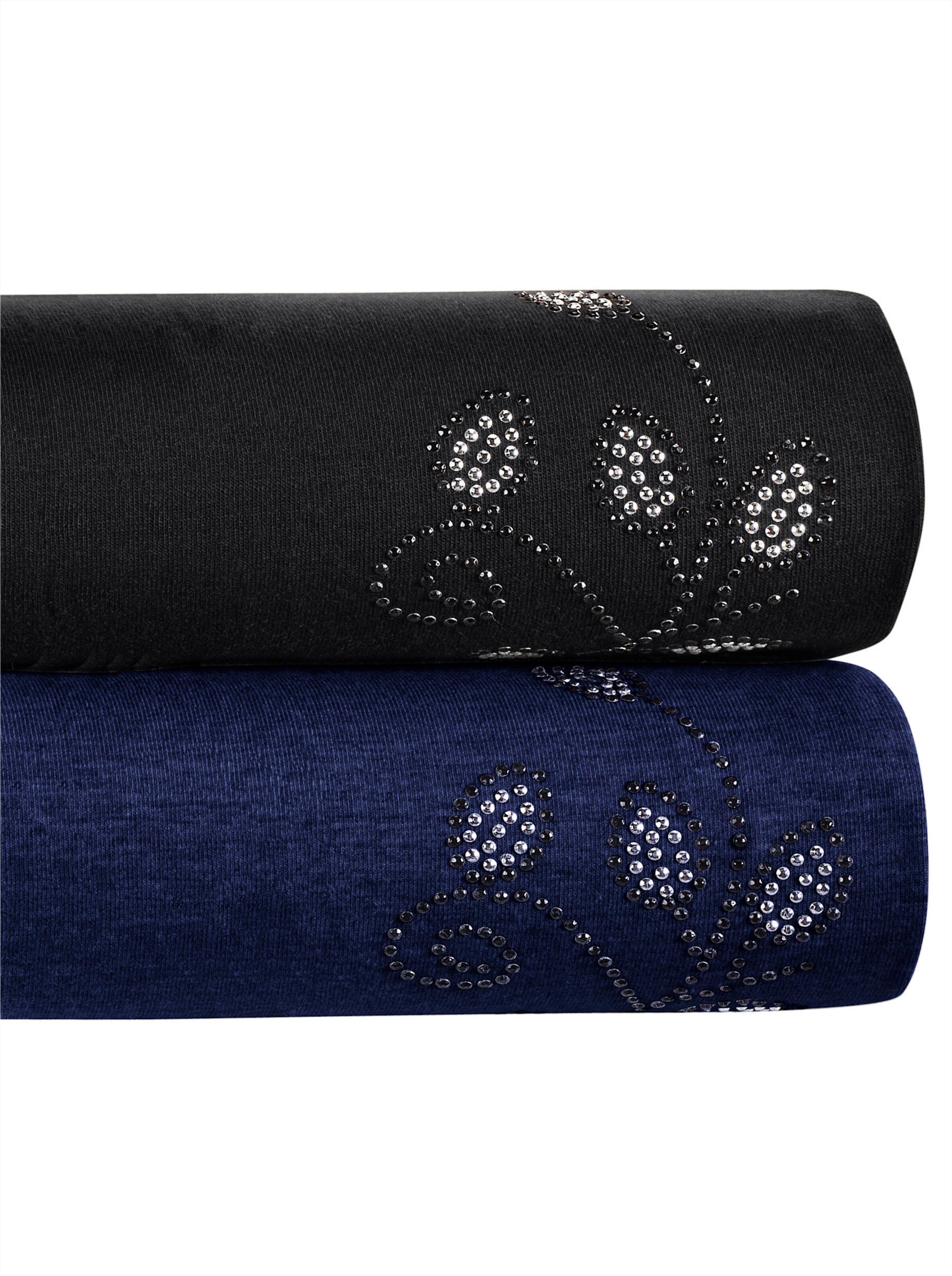 feel good Leggings in schwarz + marine