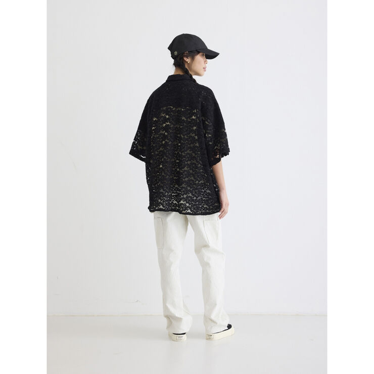 Woodbird WBLuna Flower Shirt Black