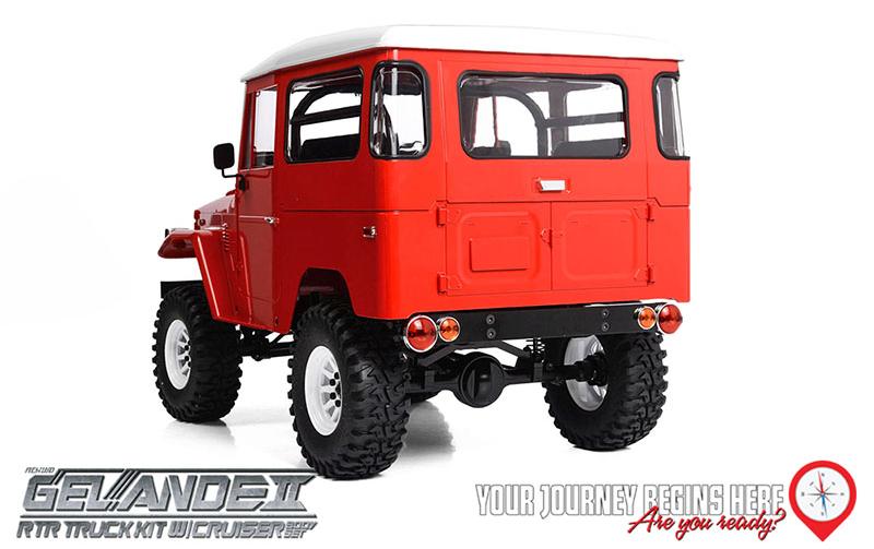 Scale Crawler Gelände II Cruiser RTR, 1:10<br>RTR Scale Crawler mit Detaillierter Karosserie und originalgetreuem Fahrwerk